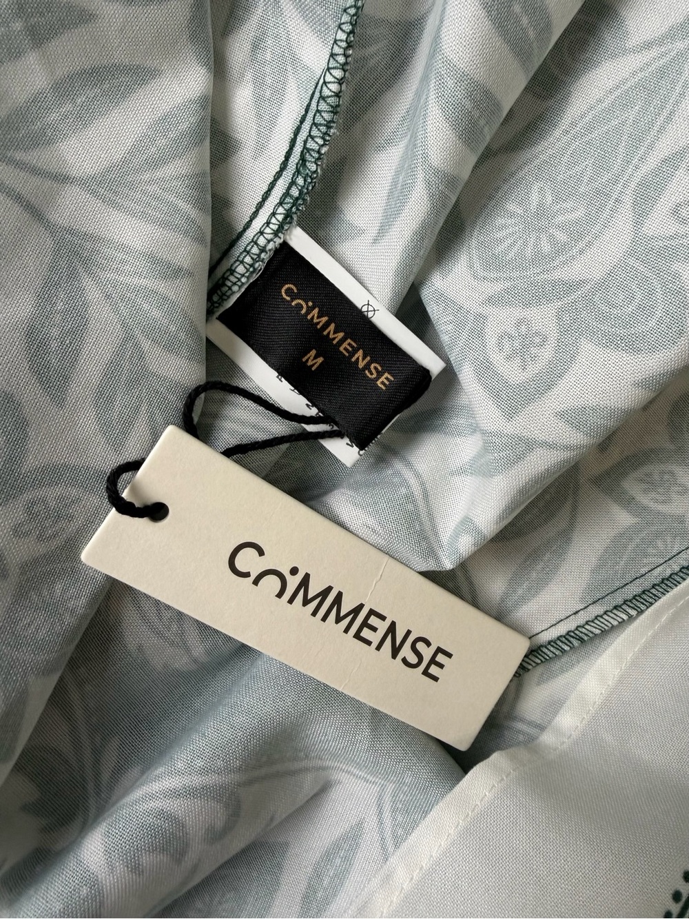 Commense Baroque Floral Print Belted Cami Maxi Dress Forest Green Medium NWT - Picture 10 of 12